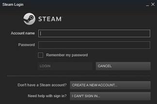 Screenshot: Login to your Steam account — Steam client window showing the activation process