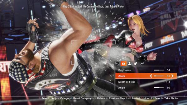 DEAD OR ALIVE 6 Last Round screenshot: a female fighter kicks a masked male fighter during a match.