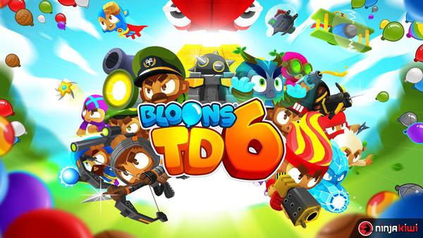 Bloons TD 6 screenshot: A vibrant array of monkey heroes wielding various weapons, ready to pop bloons against a colorful backdrop.