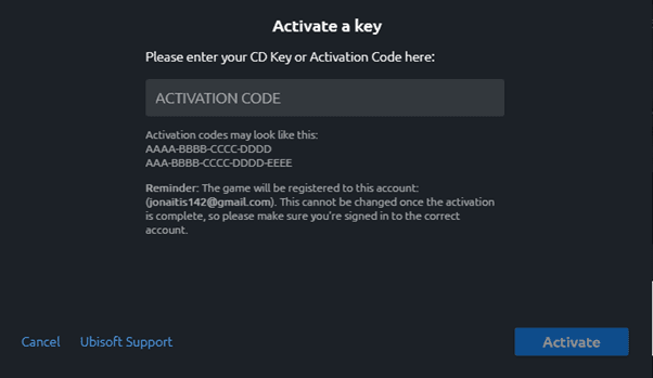 Step 3: Enter Your Code and Click "Activate"