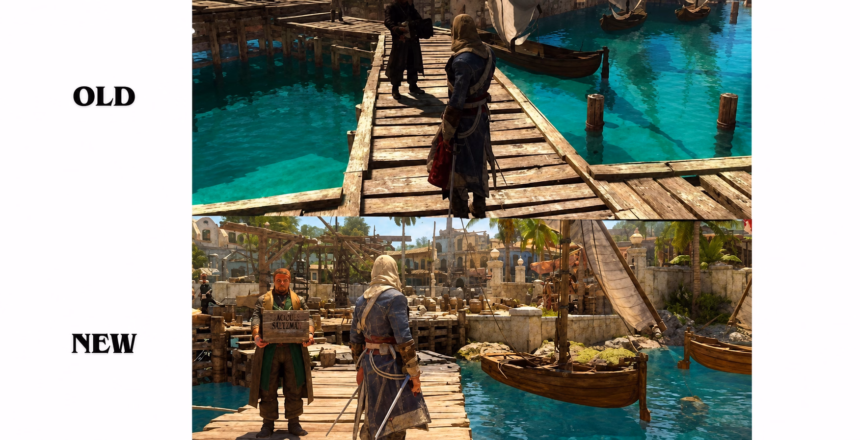 Difference of old and new