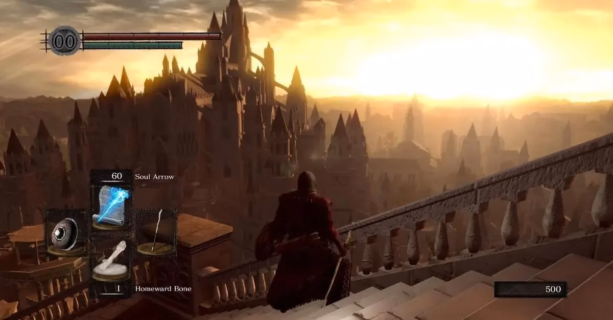 Exploring the beautiful vistas of Dark Souls