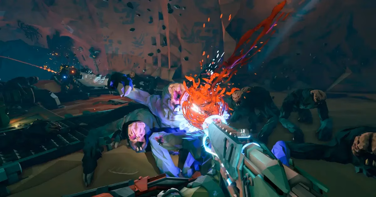 Deep Rock Galactic: Rogue Core industrial combat environment