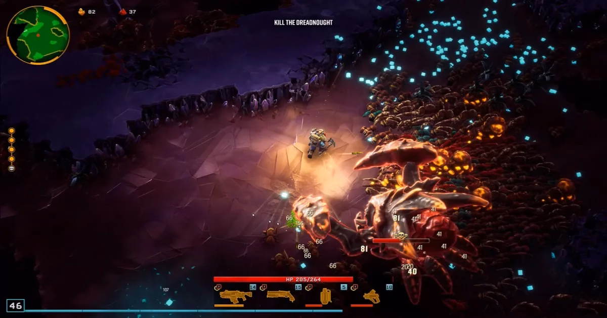 Deep Rock Galactic Survivor gameplay