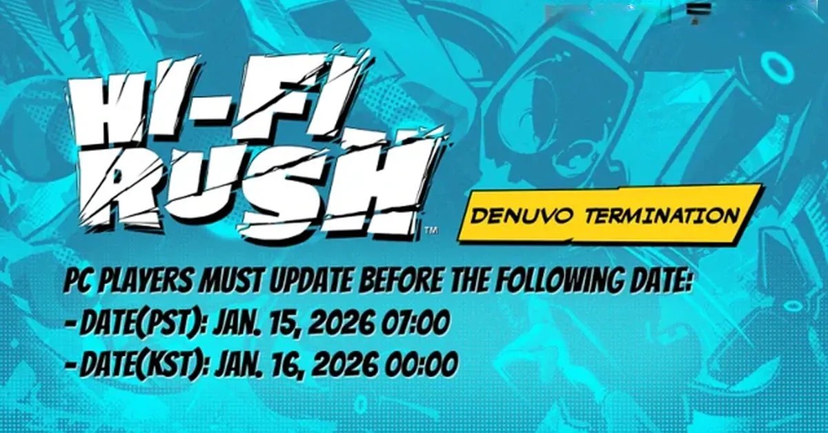 Hi-Fi RUSH Removes Denuvo Anti-Tamper Protection