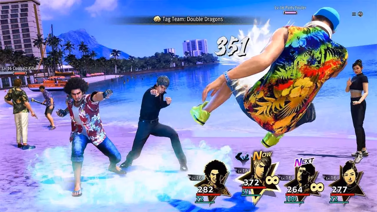 Like a Dragon Infinite Wealth gameplay featuring Kiryu and Kasuga