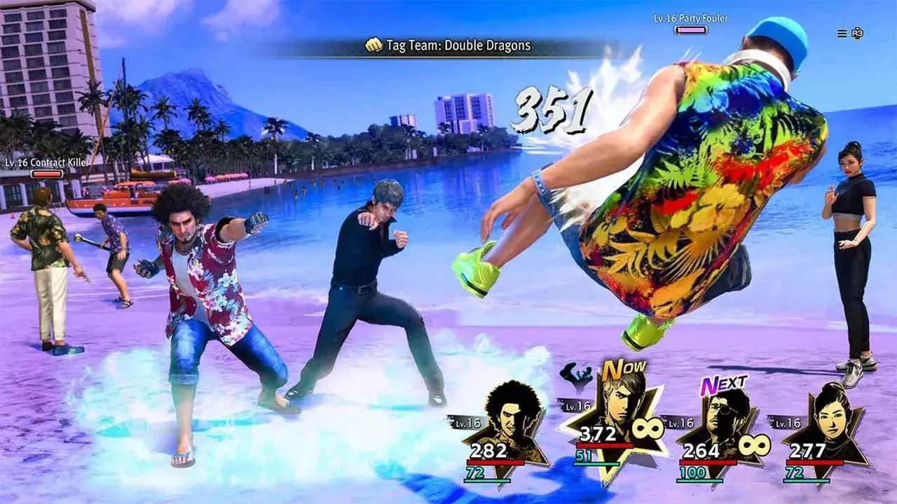 Like a Dragon Infinite Wealth gameplay featuring Kiryu and Kasuga