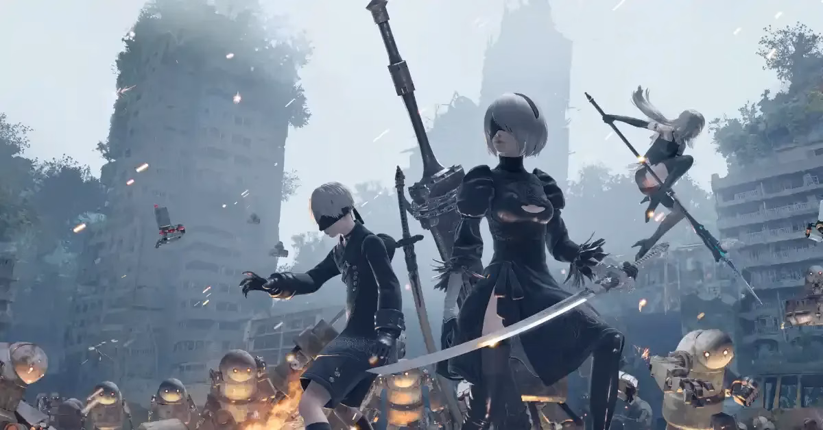 Steam promotional banner showing NieR:Automata discount