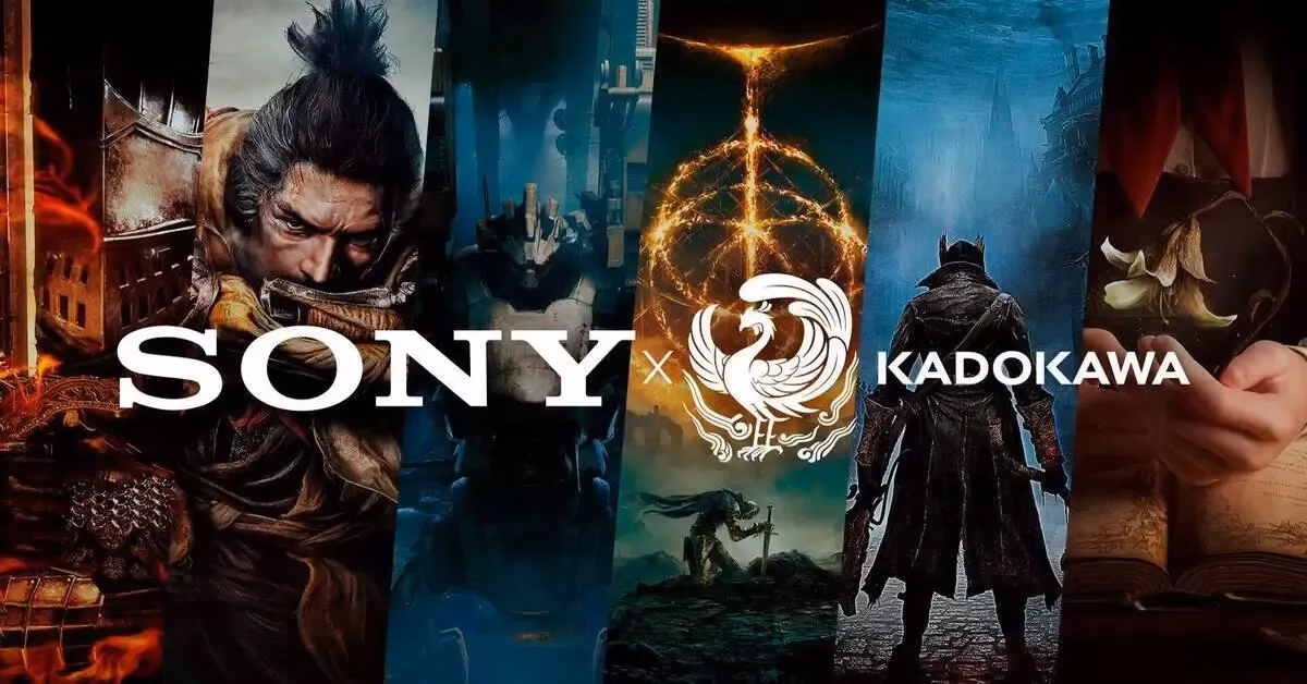 Sony and FromSoftware logos side by side