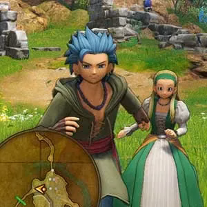 Dragon Quest XI colorful adventure scene