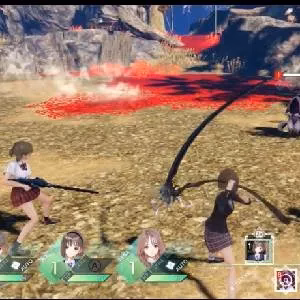 Blue Reflection magical transformation scene