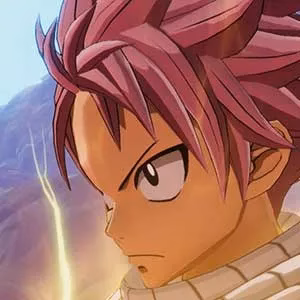 Fairy Tail guild members battle scene