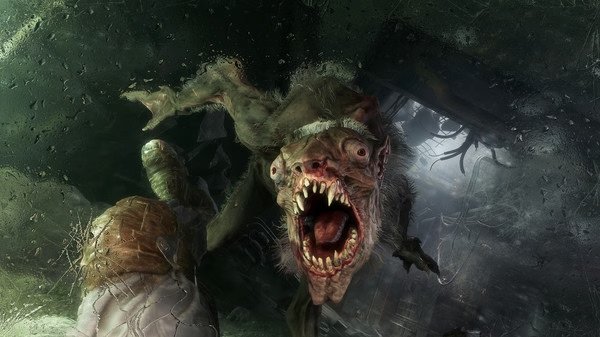 A fierce mutant lunges in a dark, atmospheric tunnel in this Metro Exodus screenshot, showcasing the game's intense survival elements.